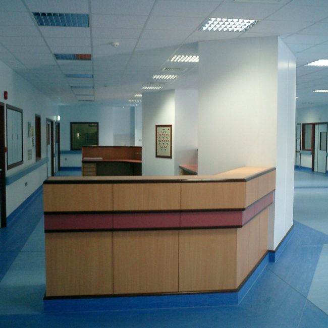 Paediatric Oncology Interior redecorate by poullaides construction company