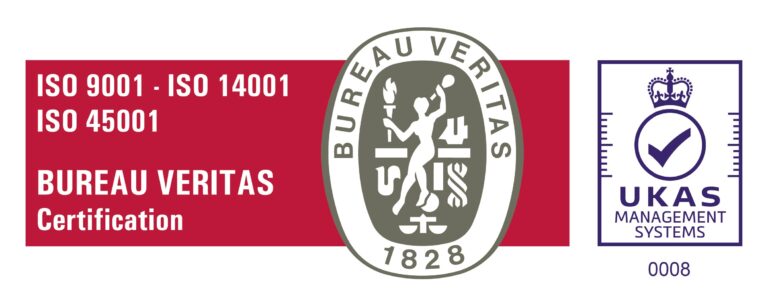 ISO 9001, ISO 14001, ISO 45001 Bureau Veritas Logo