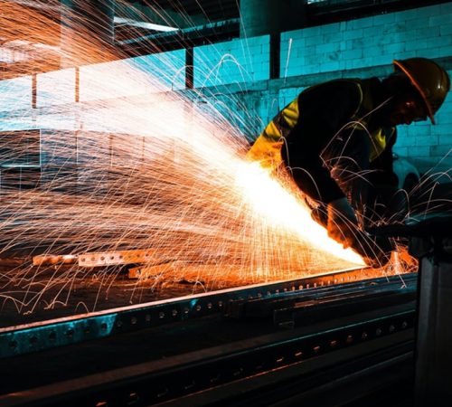 Metal workshop by contractor in Bahrain, Poullaides Construction Company